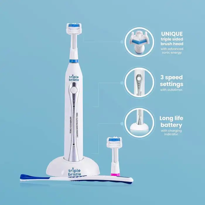 Triple Bristle Orijinal Sonic Diş Fırçası - Şarj Edilebilir Diş Fırçası