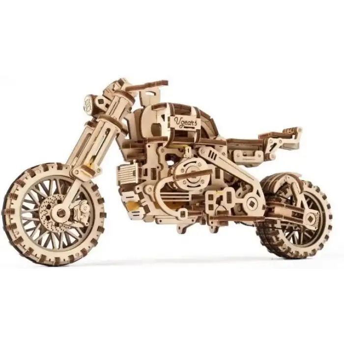 Ugears 3D Ahşap Puzzle Motosiklet Modeli