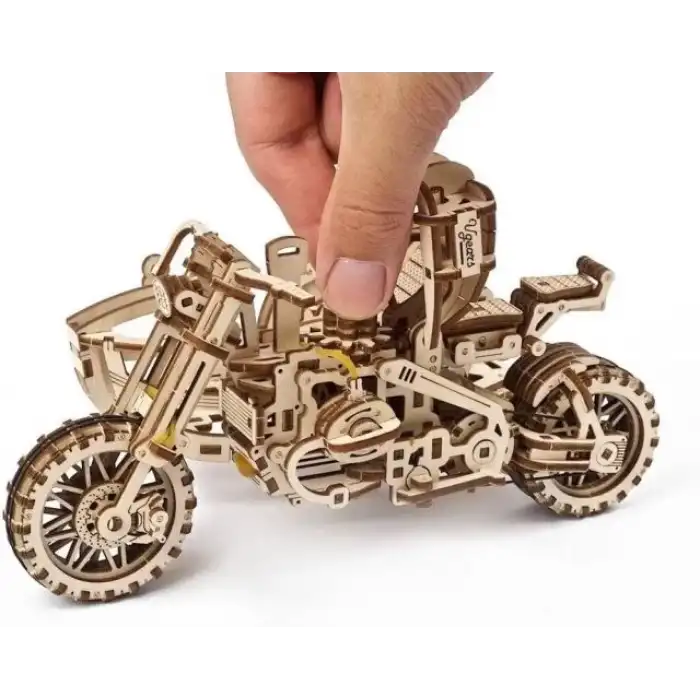 Ugears 3D Ahşap Puzzle Motosiklet Modeli