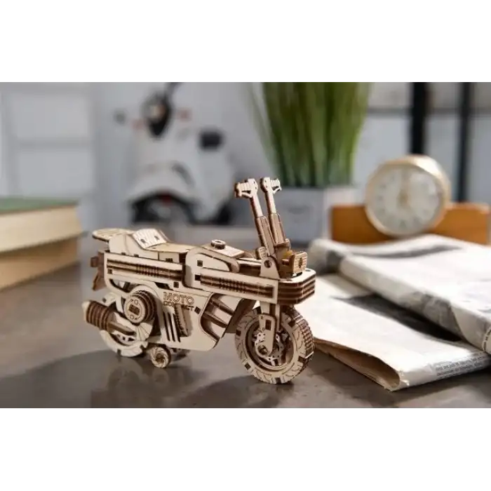 Ugears Motosiklet Ahşap Puzzle
