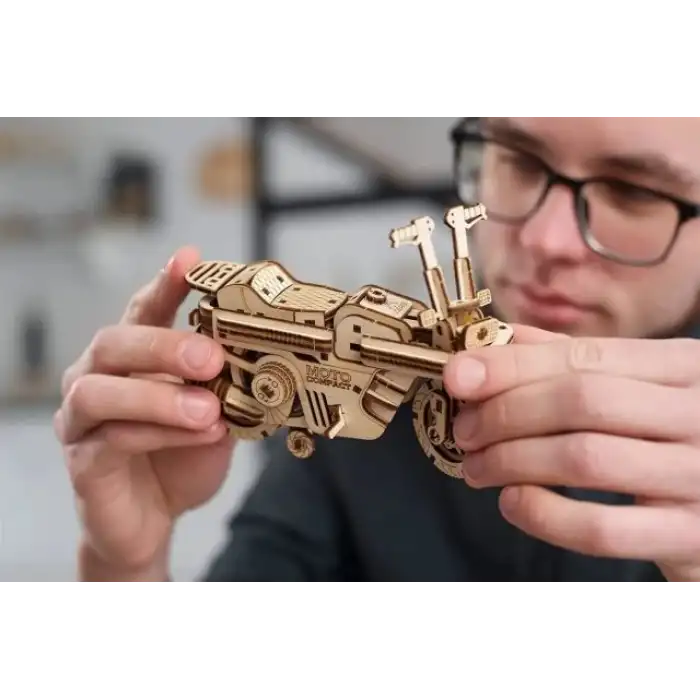 Ugears Motosiklet Ahşap Puzzle