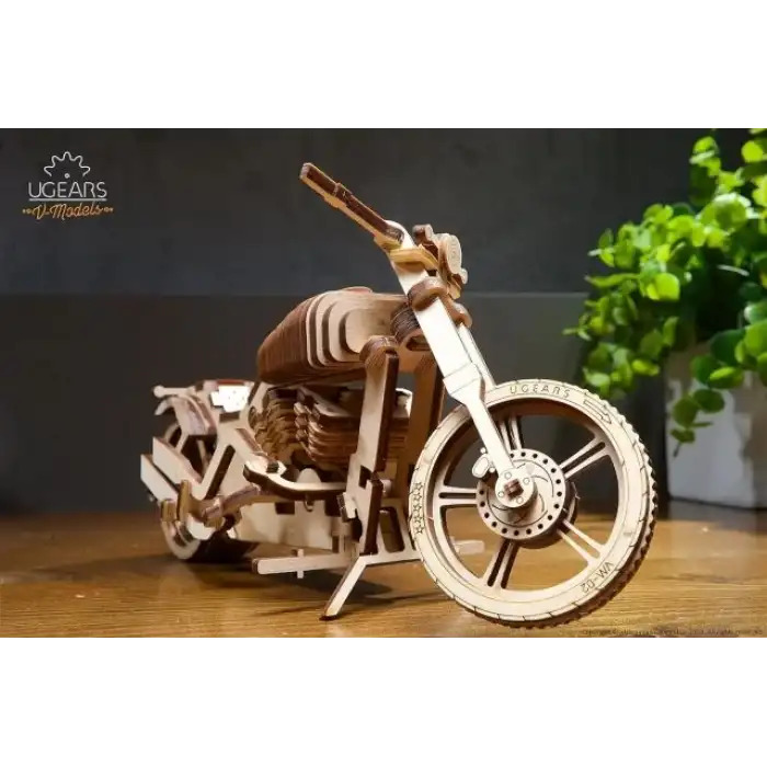 Ugears Motosiklet Ahşap Puzzle