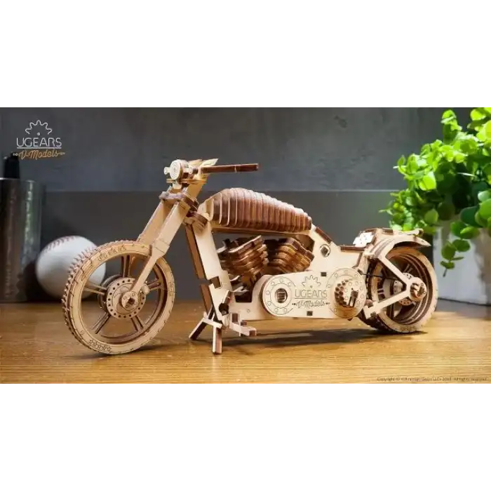 Ugears Motosiklet Ahşap Puzzle