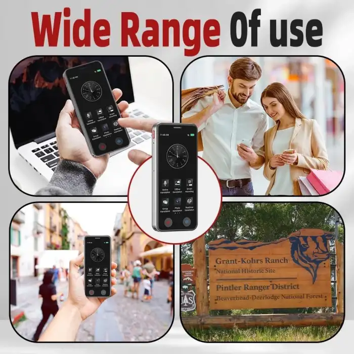 Uluck Taşınabilir Tercüman Cihazı ChatGPT Ai Voice Anında İki Yönlü 139 Dil