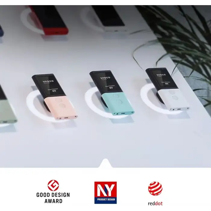 Vasco M3 Dil Tercüman Cihazı - 200 Ülkede WiFi Olmadan Ücretsiz - Beyaz