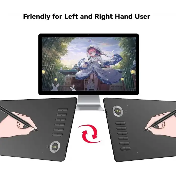 VEIKK A15 10x6 Inc Çizim Tableti, 12 Kısayol Tuşlu - Gri