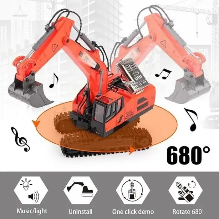 VERTOY Uzaktan Kumandalı Pilli Ekskavatör Oyuncak