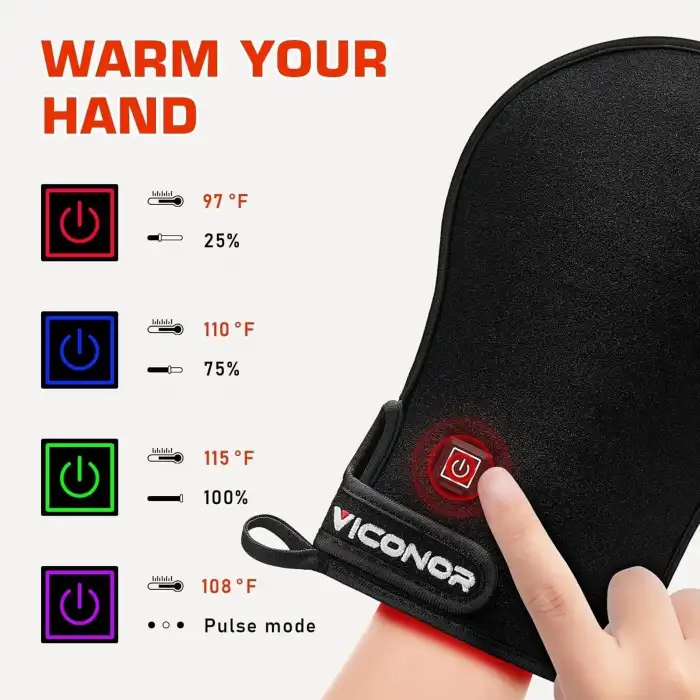 Viconor Kırmızı Işık Terapi Cihazı, Terapi Eldiveni, Parmak Bilekliği, El İçin