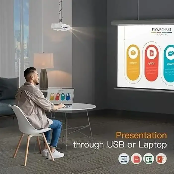 Voplls WiFi ve Bluetooth özellikli Projektör 1080P 4k Destekli PS5/IOS/Android