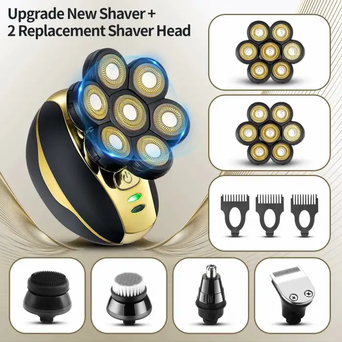 VOTMONI Kel Erkekler 7D Elektrikli Kafa Tıraş Makinesi