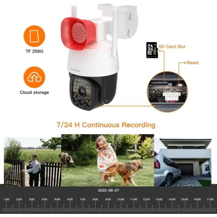 VSTARCAM 3MP Güvenlik 360° PTZ Kamera Dış Mekan