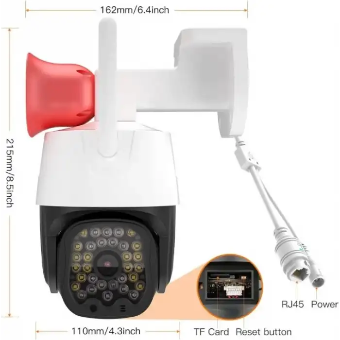 VSTARCAM 3MP Güvenlik 360° PTZ Kamera Dış Mekan