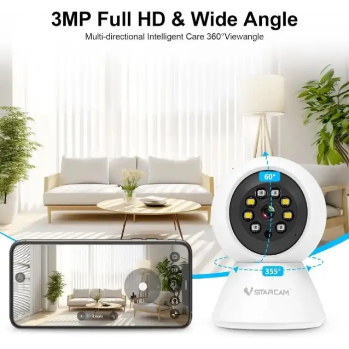 VSTARCAM 3MP İç Mekan Ev Güvenlik Kamerası