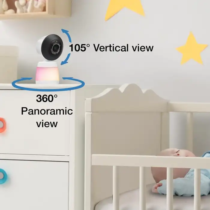 VTech Akıllı WiFi Bebek Monitörü, 2K CMOS Sensörlü 5.5 Inc - 2 Kamera