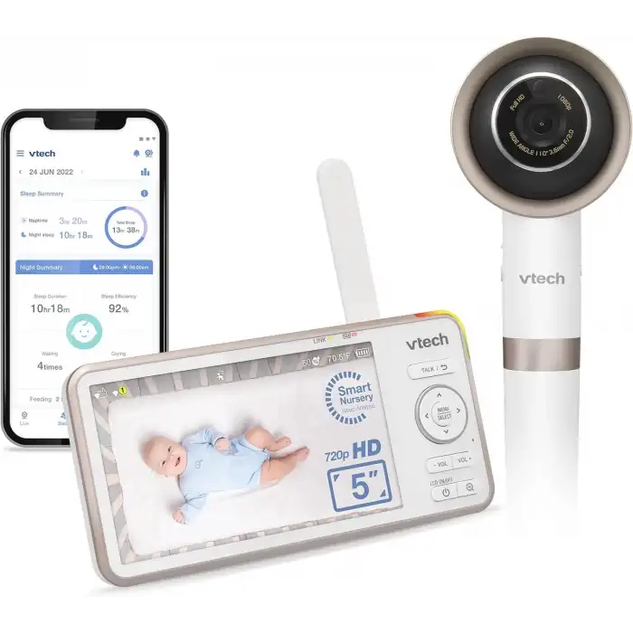VTech V-Care 1080p FHD Beşik Üstü WiFi Akıllı Bebek Monitörü