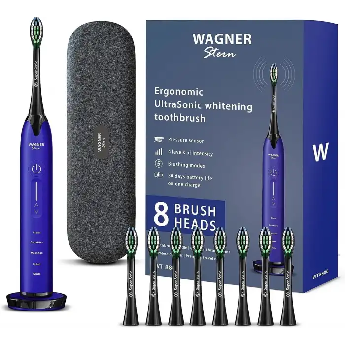 Wagner Stern Basınç Sensörlü Ultrasonik Beyazlatıcı Diş Fırçası - Mor