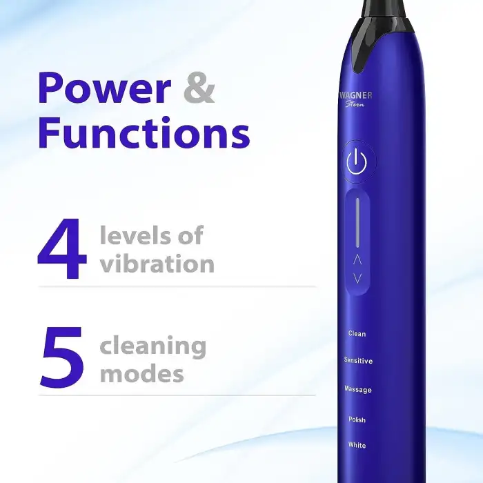 Wagner Stern Basınç Sensörlü Ultrasonik Beyazlatıcı Diş Fırçası - Mor