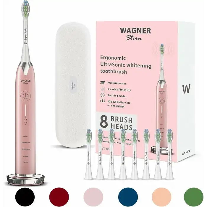 Wagner Stern Basınç Sensörlü Ultrasonik Beyazlatıcı Diş Fırçası - Rose Gold