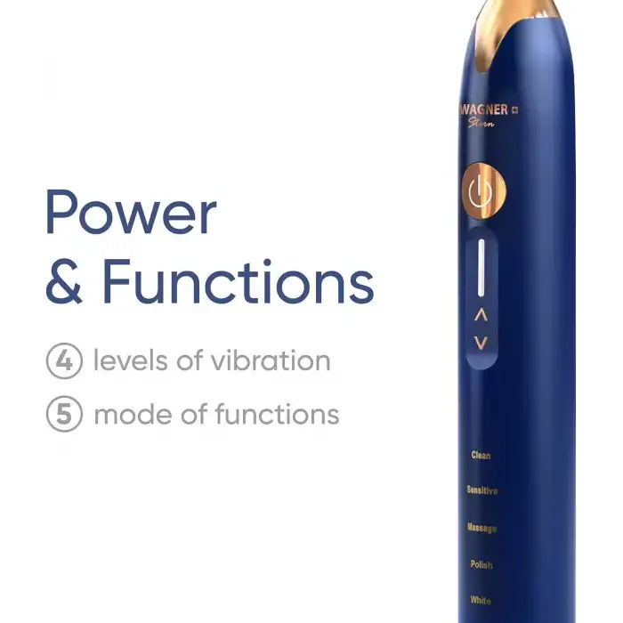 Wagner Stern Düet Serisi. 2 Basınç Sensörlü Elektrikli Diş Fırçası - Pembe-Mavi