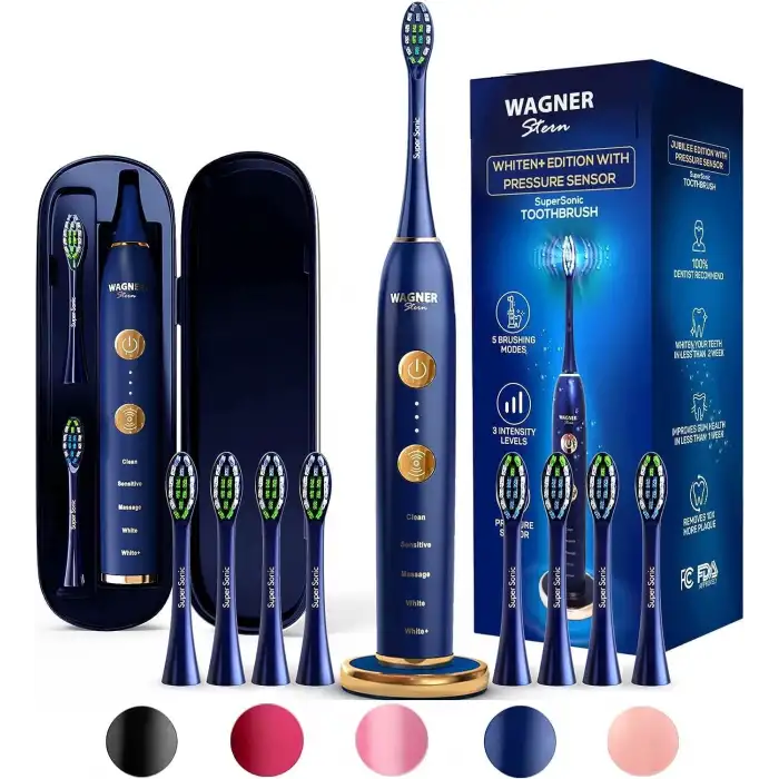 Wagner Stern WHITEN+ Sürümü. Akıllı Elektrikli Diş Fırçası - Kraliyet Mavi