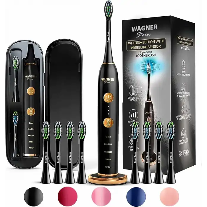 Wagner Stern WHITEN+ Sürümü. Akıllı Elektrikli Diş Fırçası - Siyah