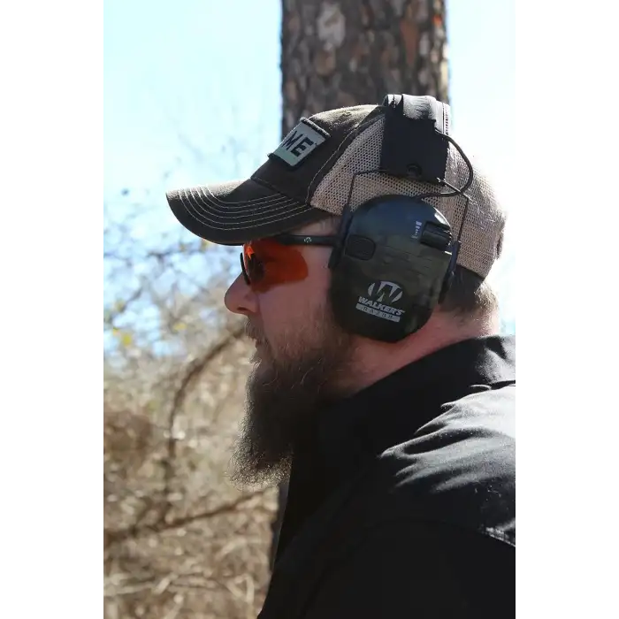 Walkers Razor Slim Ultra Düşük Profilli Kompakt Tasarımlı Kulaklık - Kamuflaj Gri