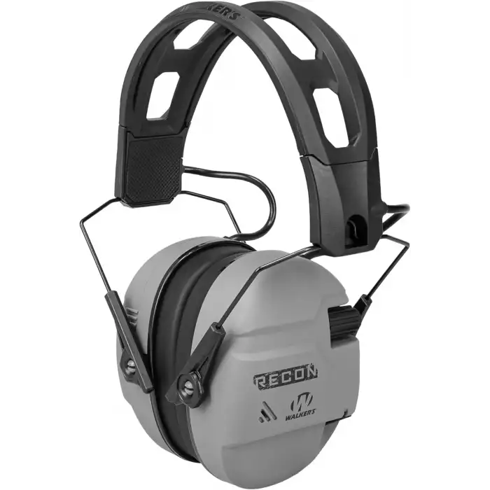 Walkers Recon IPX4 Dayanıklı Atış İşitme Korumalı Dijital Kulaklıklar - Gri