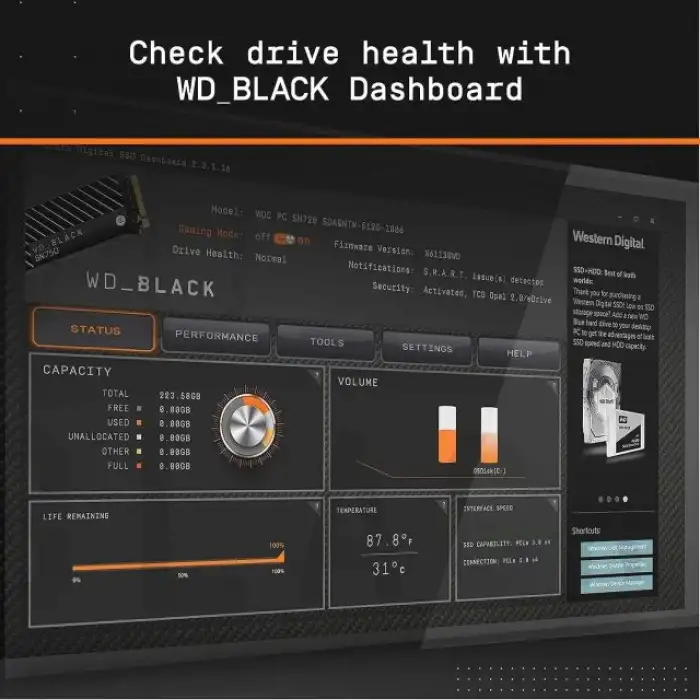 WD_BLACK 1 TB SN850 NVMe Dahili Oyun SSD Kartı