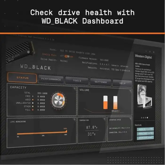 WD_BLACK 1 TB SN850 NVMe Dahili Oyun SSD Kartı