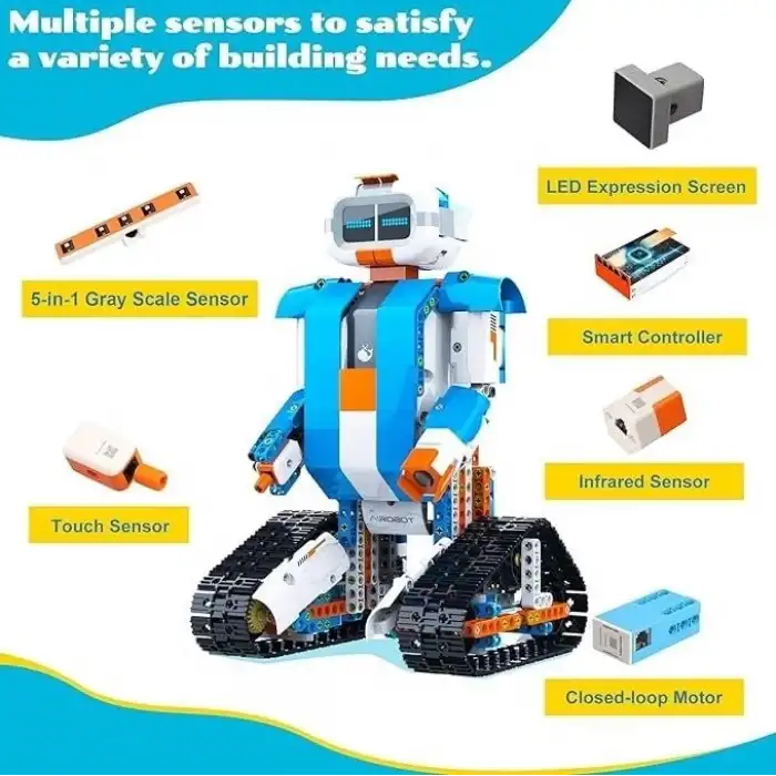 WhalesBot 8+ Yaş  E7 Pro Kodlama Robotu Kodlama Destek Kontrol Cihazı