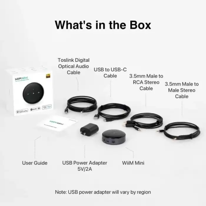 WiiM Mini AirPlay2 Kablosuz Ses Aktarıcı