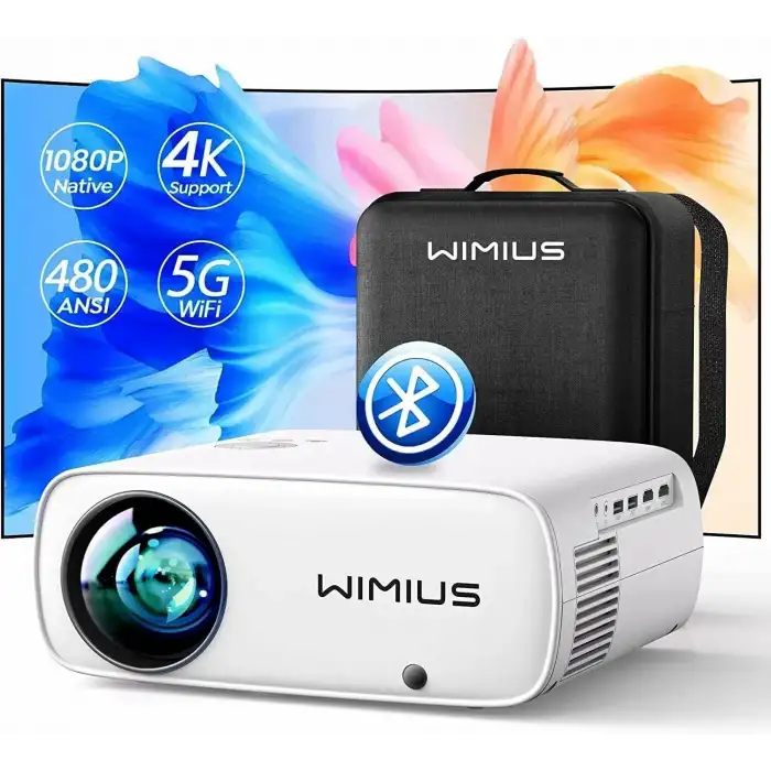 WiMiUS Film Projektörü - WiFi-Bluetooth 1080P