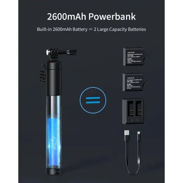 WOLFANG GB2200 Şarj Edilebilir Selfie Çubuğu