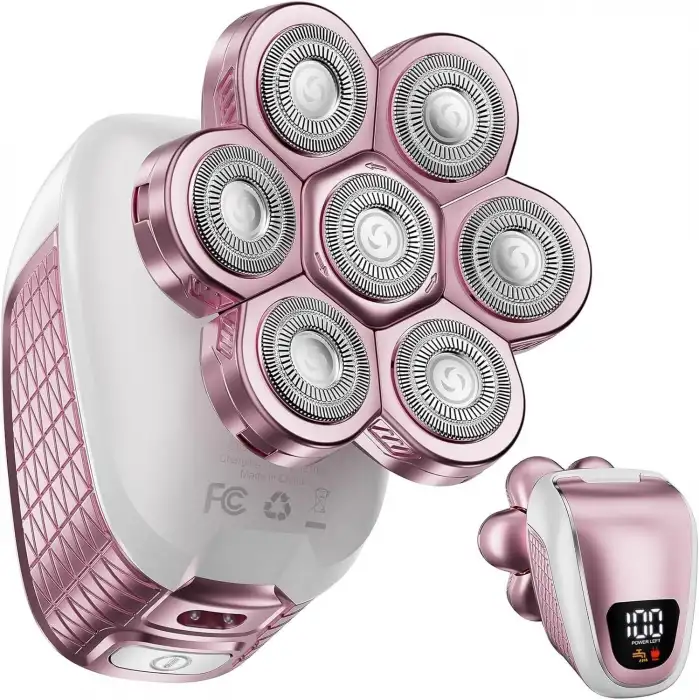 Wyklaus - Kadınlar için Elektrikli Kafa Tıraş Makinesi - Pembe