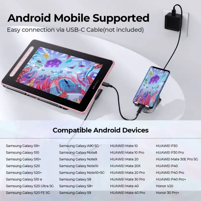 XP-Pen Artist 10 2.Gen, Bilgisayar Grafik Çizim Tableti - 10 Inc - Pembe