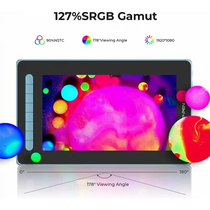 XP-Pen Artist 12 2.Gen, Grafik Çizim Tableti - 12 Inc - Mavi