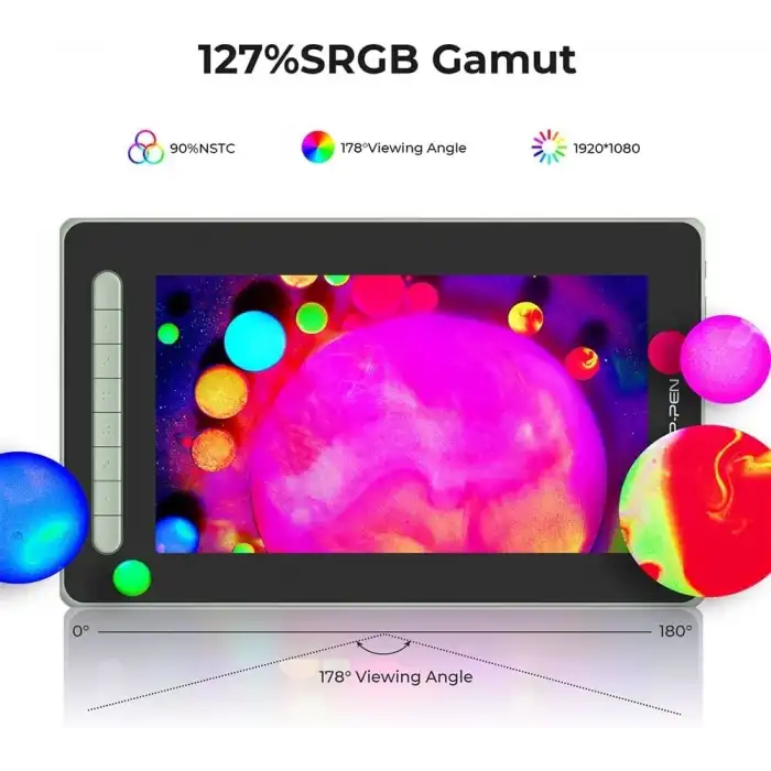 XP-Pen Artist 12 2.Gen, Grafik Çizim Tableti - 12 Inc - Yeşil