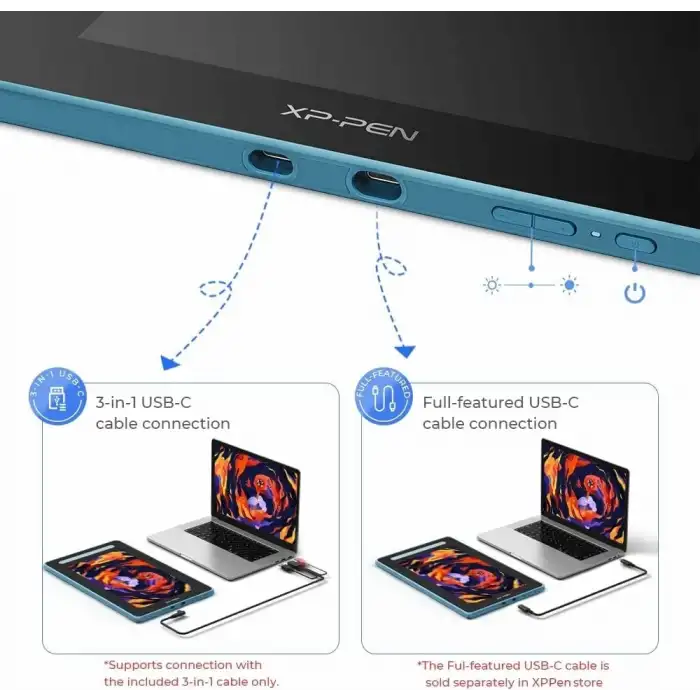 XP-Pen Artist16 Bilgisayar Grafik Tableti 15.4 Inc - Mavi