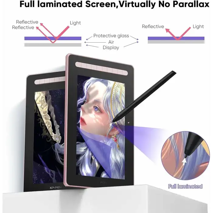 XP-Pen Artist16 Bilgisayar Grafik Tableti 15.4 Inc - Pembe
