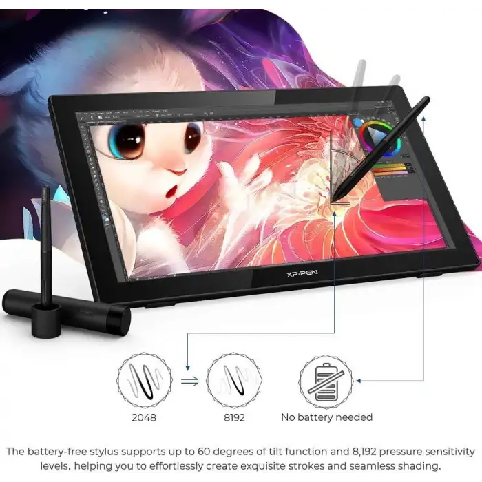 XP-Pen Artist22 2.Gen, Bilgisayar Grafik Tableti - 21.5 Inc