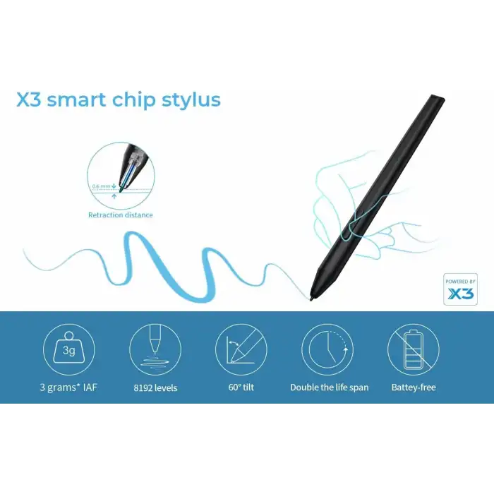 XP-Pen Deco LW Bluetooth Kablosuz Grafik Çizim Tableti 10x6  - Mavi