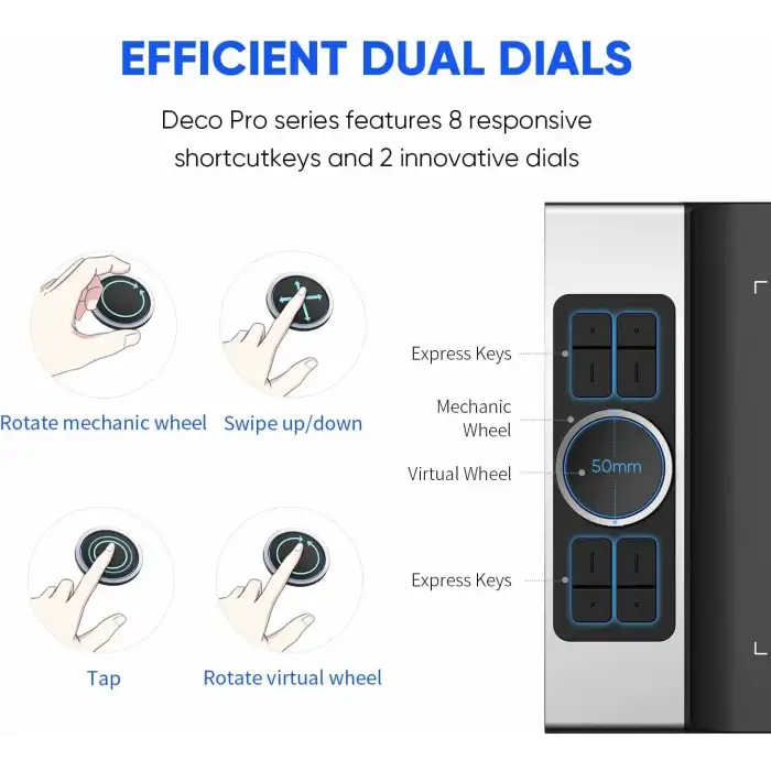 XP-Pen Deco Pro Medium Bluetooth Kablosuz Grafik Tableti 11x6