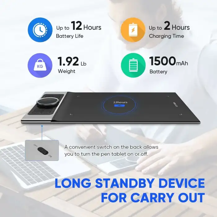 XP-Pen Deco Pro Medium Bluetooth Kablosuz Grafik Tableti 11x6