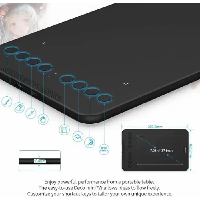 XPPen Kablosuz Çizim Tableti Deco Pro MW 2nd