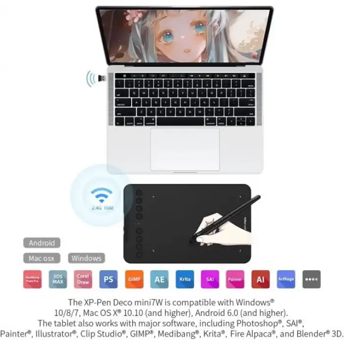 XPPen Kablosuz Çizim Tableti Deco Pro MW 2nd