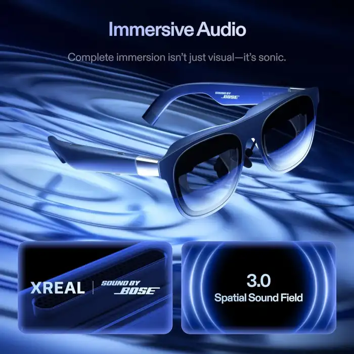 XREAL 1S AR Gözlükleri, 52 Derece Görüşe Sahip, 500 Inc Sanal Ekranlı Akıllı Gözlükler
