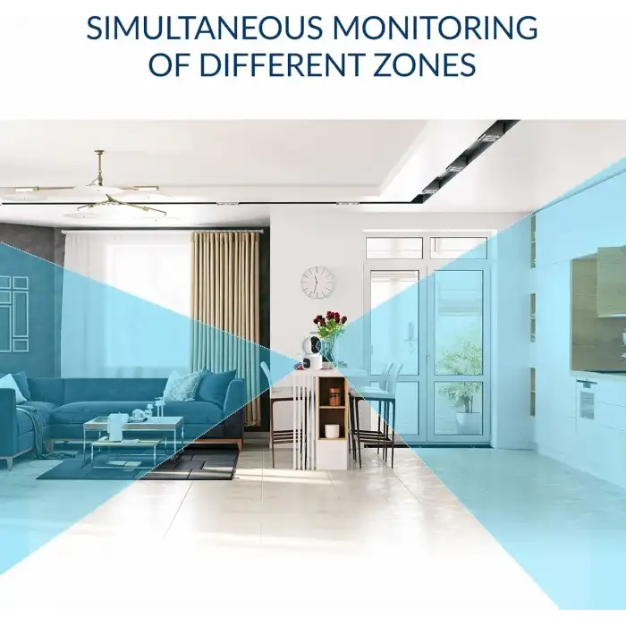 YI Çift Lensli İç Mekan Kamera, Ev Güvenlik Kamera Sistemi