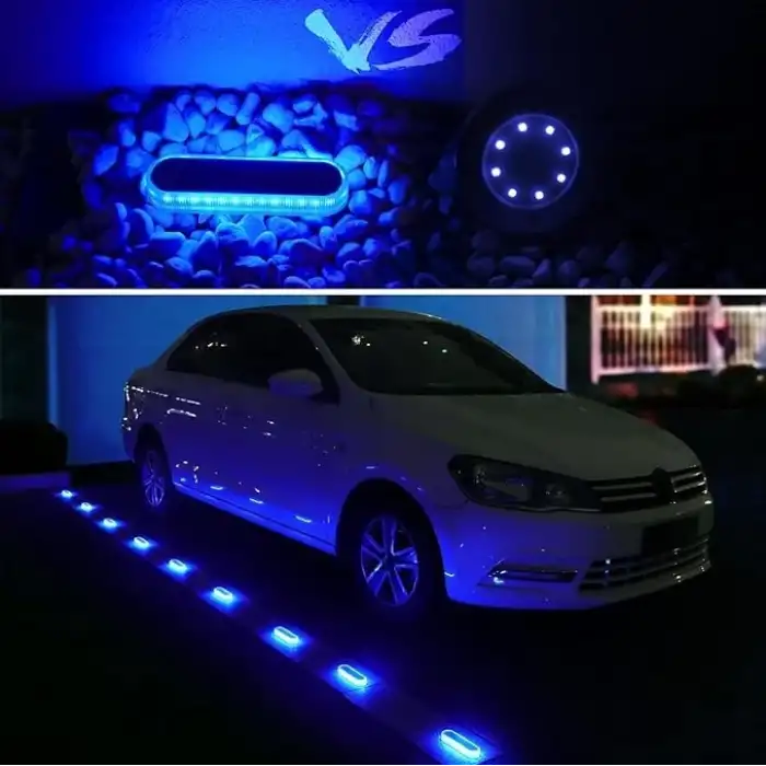 YiLaie Güneş Enerjili Dış Mekan Işıkları Otomatik Açma/Kapama 4 Adet - Mavi