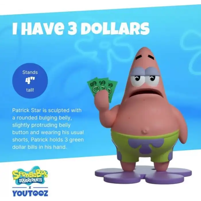 YouTooz 3 Dolarım Var Patrick Koleksiyon Figürü