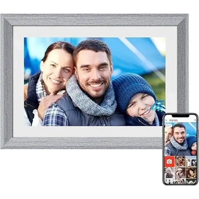 YunQiDeer Dijital Fotoğraf Çerçevesi WiFi 10.1 Inc 16GB 1280x800 IPS Ekran